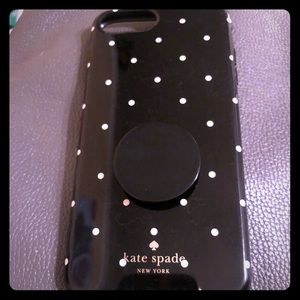 Kate Spade iPhone 8 Plus case w/pop socket